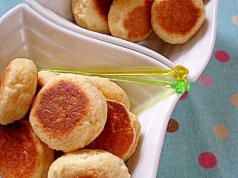 子供のおやつに❤　一口カステラホットケーキ❤